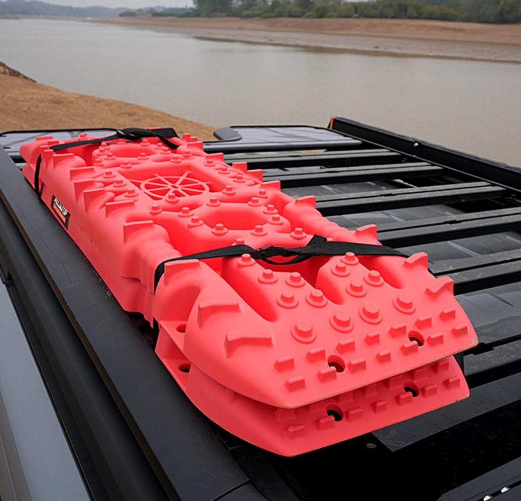 დაბრკოლების გადასალახი სადები 1100MM×305MM×60MM პლასტამასი წითელი